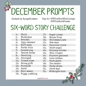 List of December writing prompt ideas