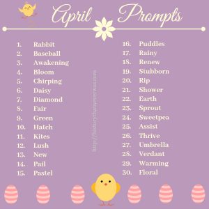 April Writing Prompts