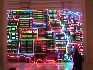 Electronic Superhighway by Paik Nam June