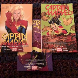 Captain Marvel graphic novel covers