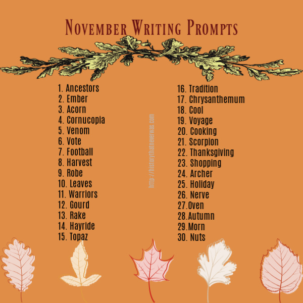 November Writing Prompts